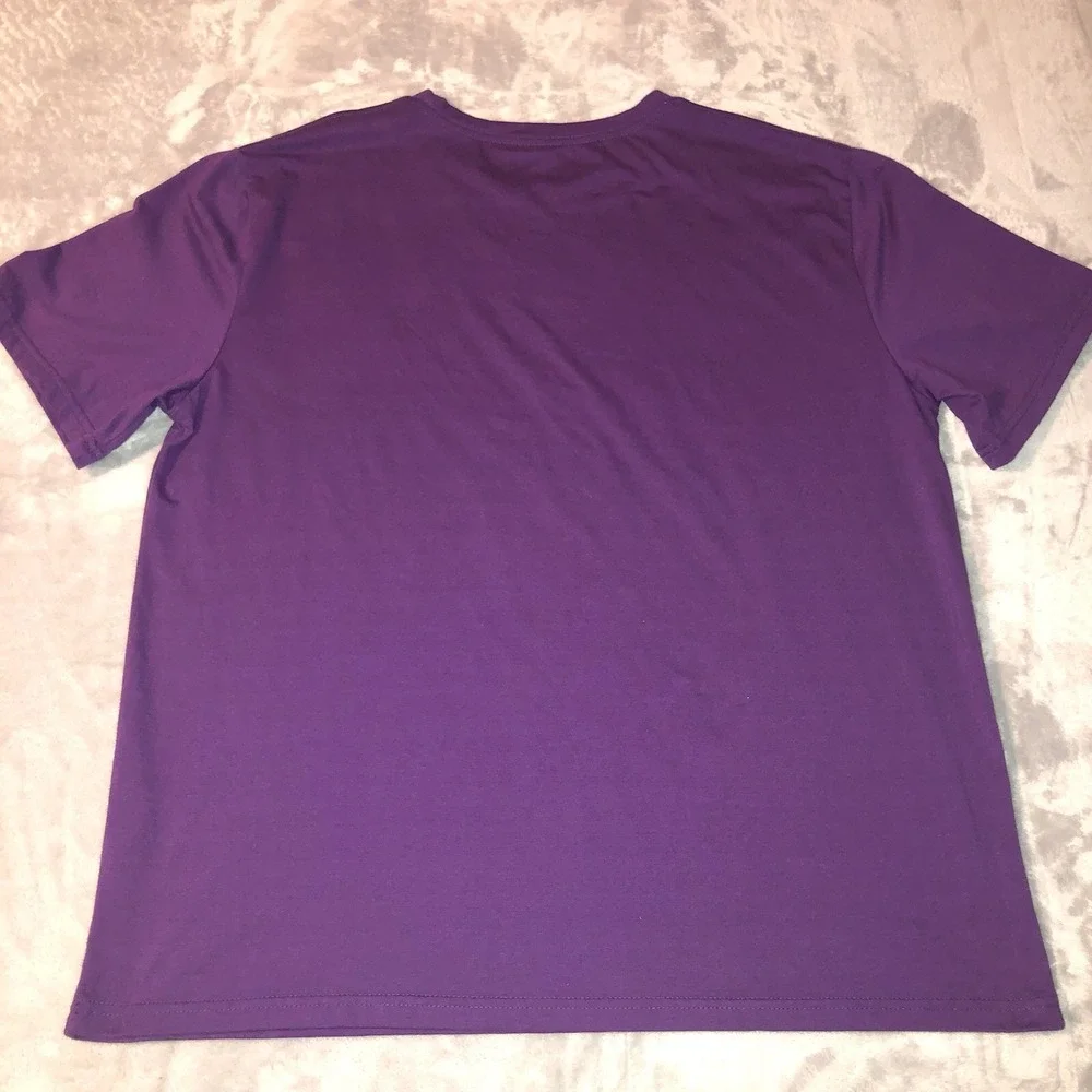 Romwe Don't Talk To Strangers Purple Unisex‎ T-Shirt Size Large Alien Safety Ed